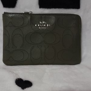 Coach Leather Wristlet